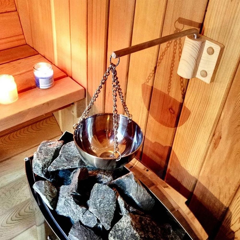 Sauna Ölhalter mit Schale für Aromatherapie Duftöle Sauna DE.