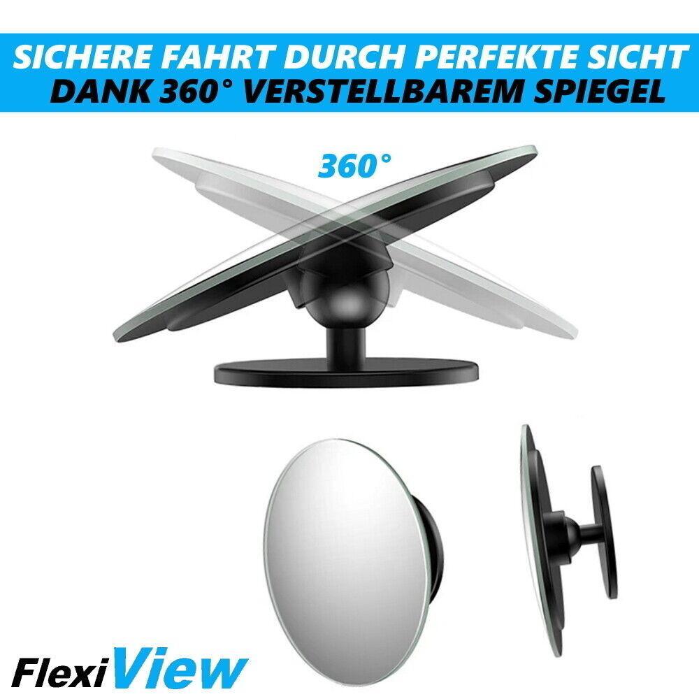 FlexiView Toter Winkel Spiegel 360° verstellbarer Auto Spiegel Aufkleber 50mm