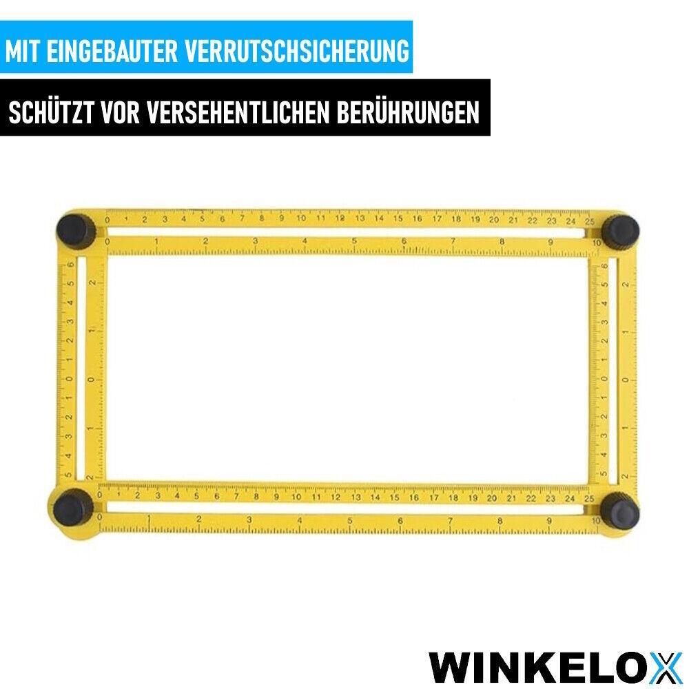 WINKELOX Winkelschablone Winkelmesser Winkelschmiege Winkelmessgerät