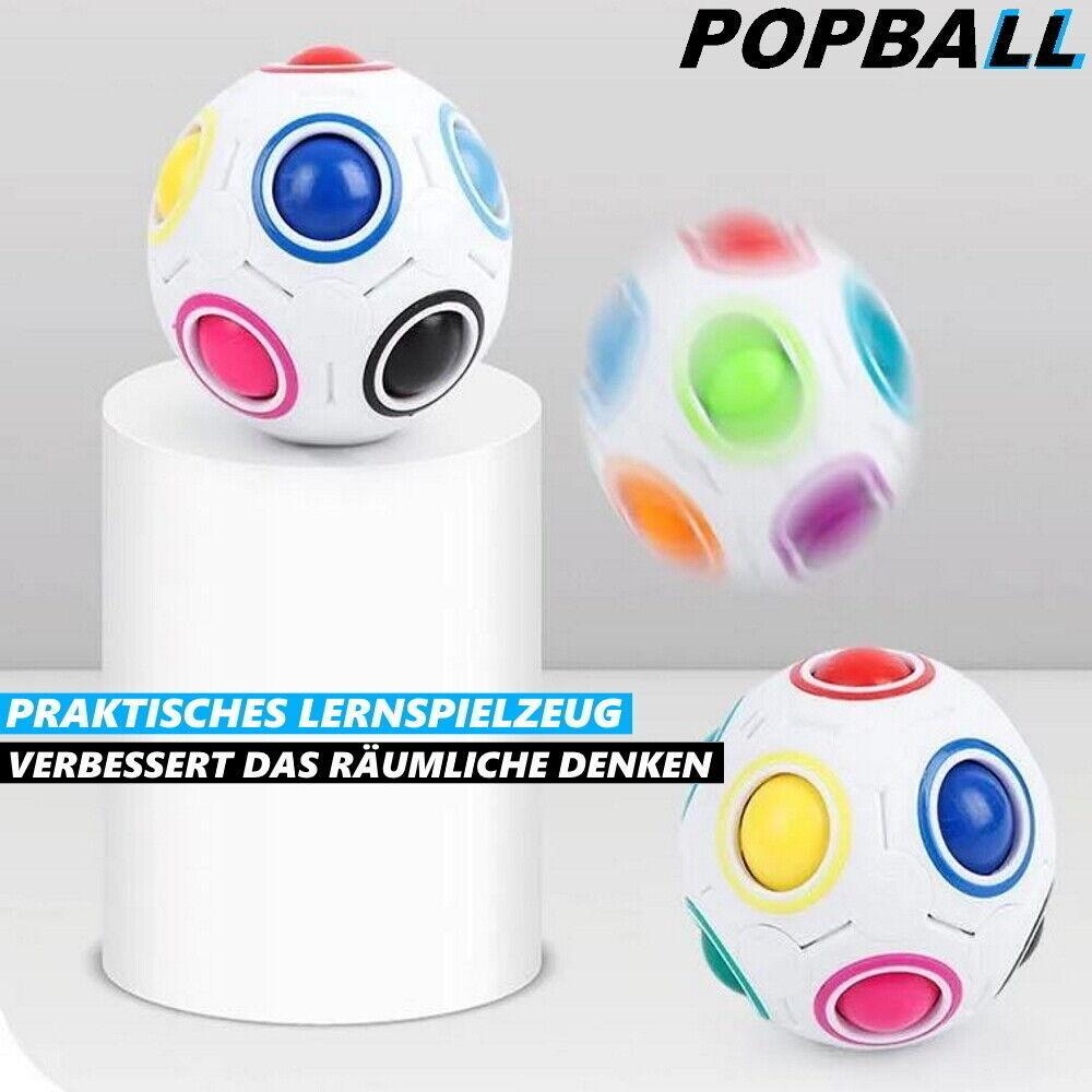 POPBALL Magic Regenbogenball Original Kinder Puzzle Stress Zauberwürfel Fidget