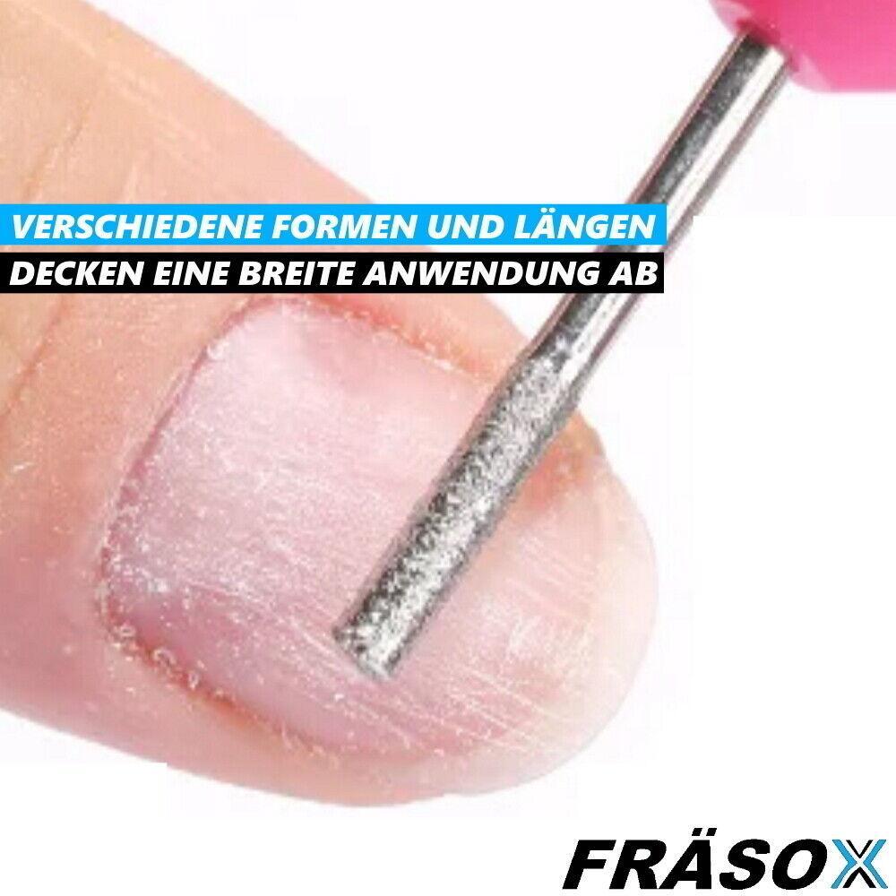 FRÄSOX Diamant Fräser Set Schleifer Gravierer Diamantfeile Bohrer Set für Dremel