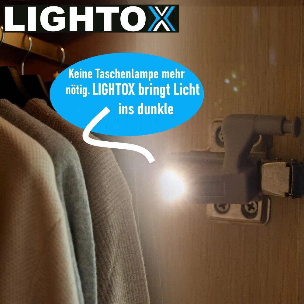 LIGHTOX  LED-Sensorlicht Set Schrankleuchte Schubladenleuchte Schrankbeleuchtung