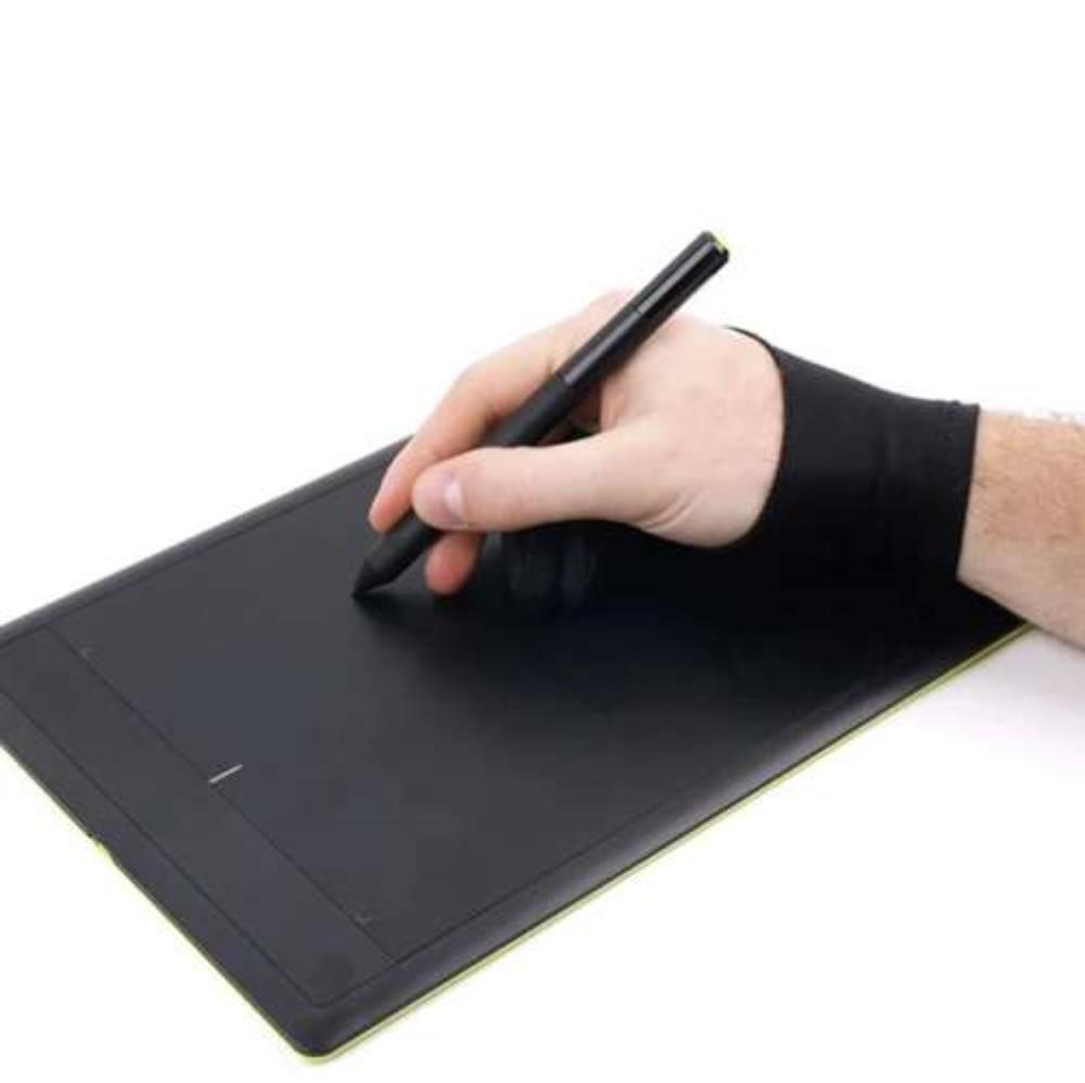 MALATEC Zeichenhandschuh Handschuh Grafiktablett Grafikhandschuh schwarz M