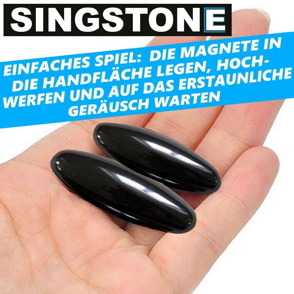 SINGSTONE Zwitschermagnete Magnete Rattle Snake Magnetsteine Klangstein Hämatit