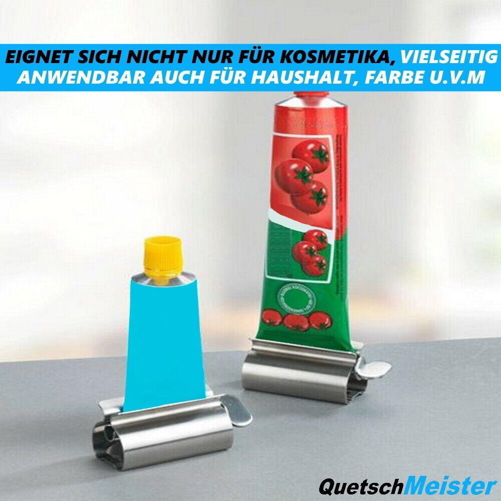 QuetschMeister Tubenwalze Quetscher Ausdrücker Aufroller Edelstahl Schlüssel