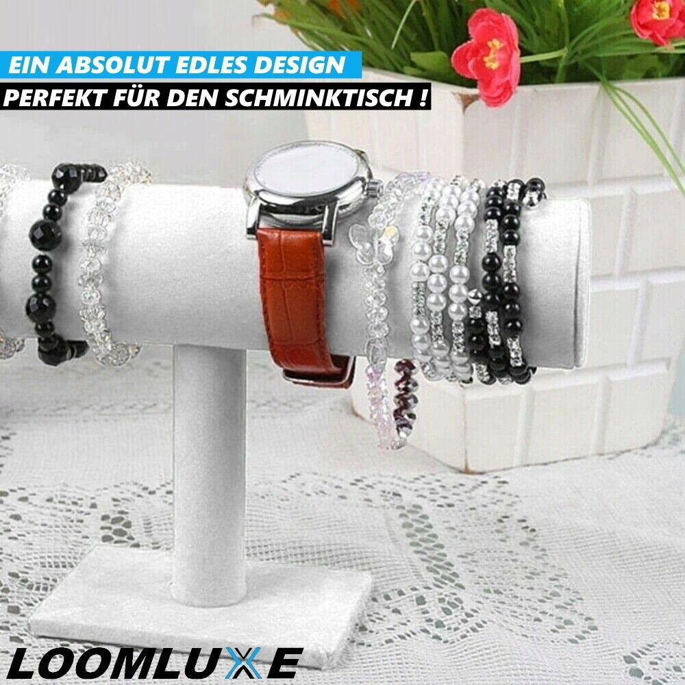 LOOMLUXE Schmuckständer Armbandständer Uhrenständer Armbandhalter Samt