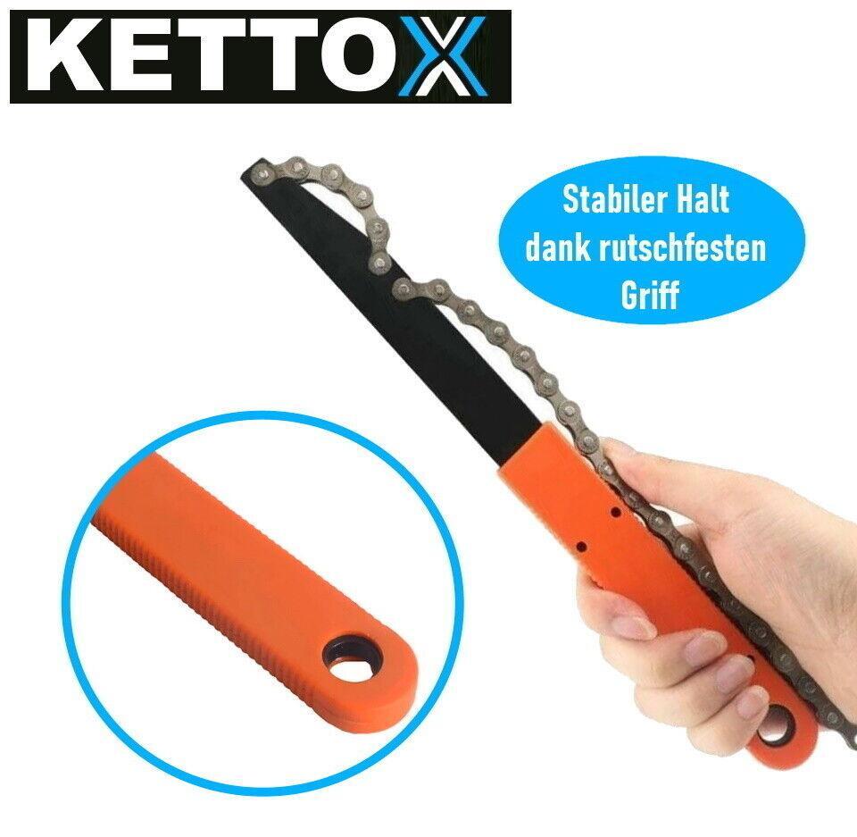 KETTOX Kettenpeitsche Zahnkranz Abzieher Set Schraubkranz Kassettenabzieher
