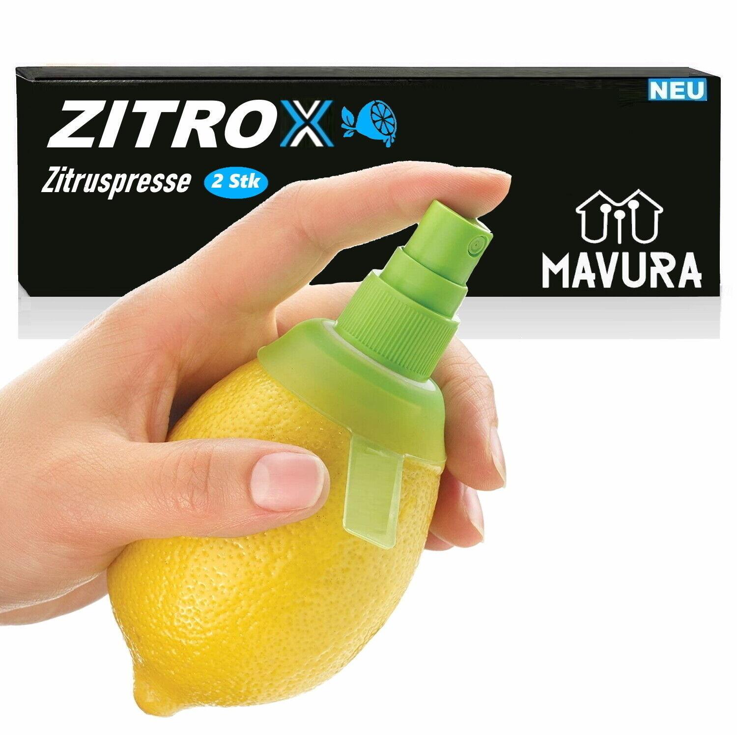 ZITROX Zitronensprüher Entsafter Zitronenpresse Zitruspresse Saft [2Stk]