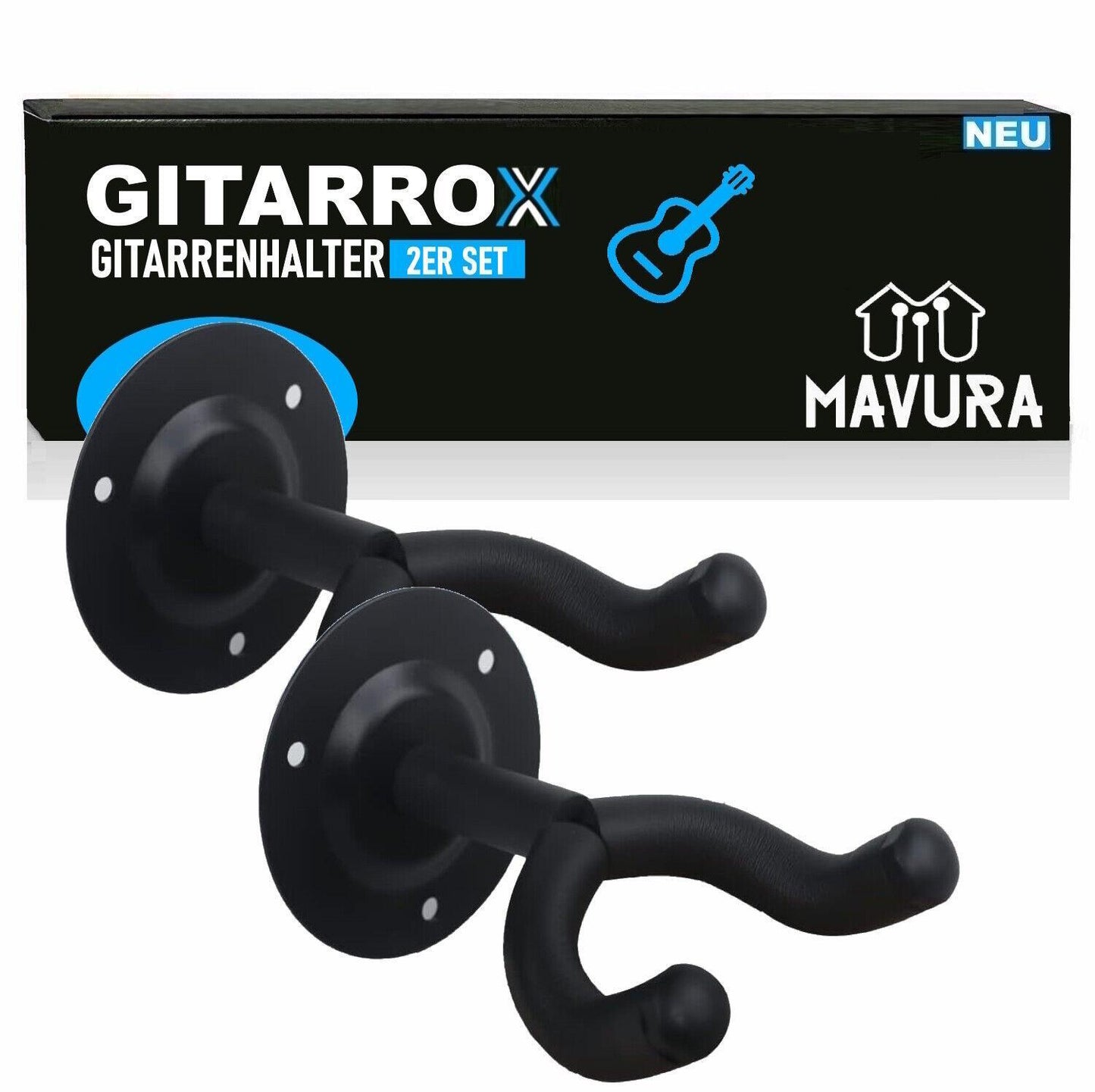 GITARROX Gitarrenwandhalter Gitarrenhalter Wandhalterung Gitarren Ständer Stativ