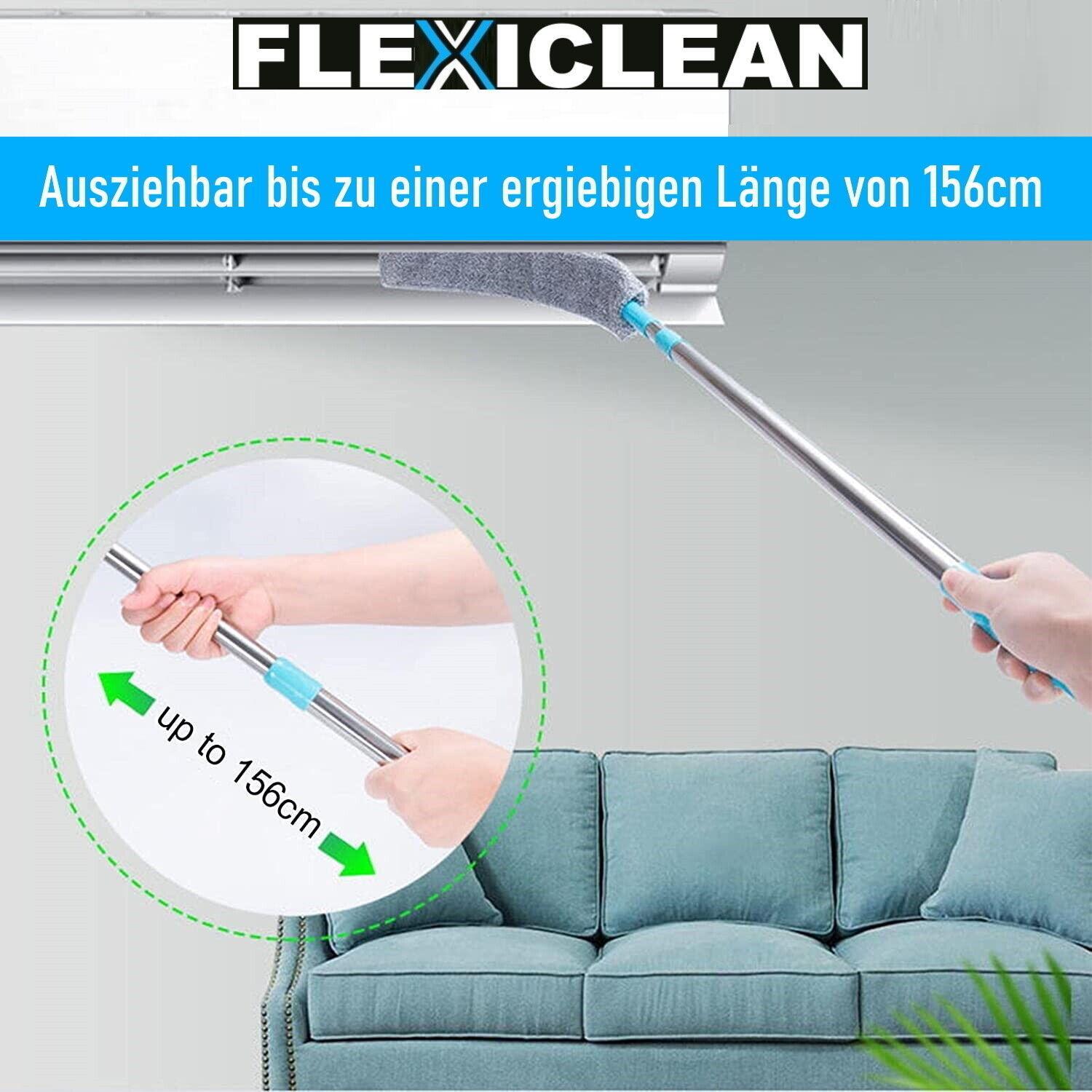 FLEXICLEAN Flexibler Staubwischer Staubwedel Staubfänger Teleskop ausziehbar