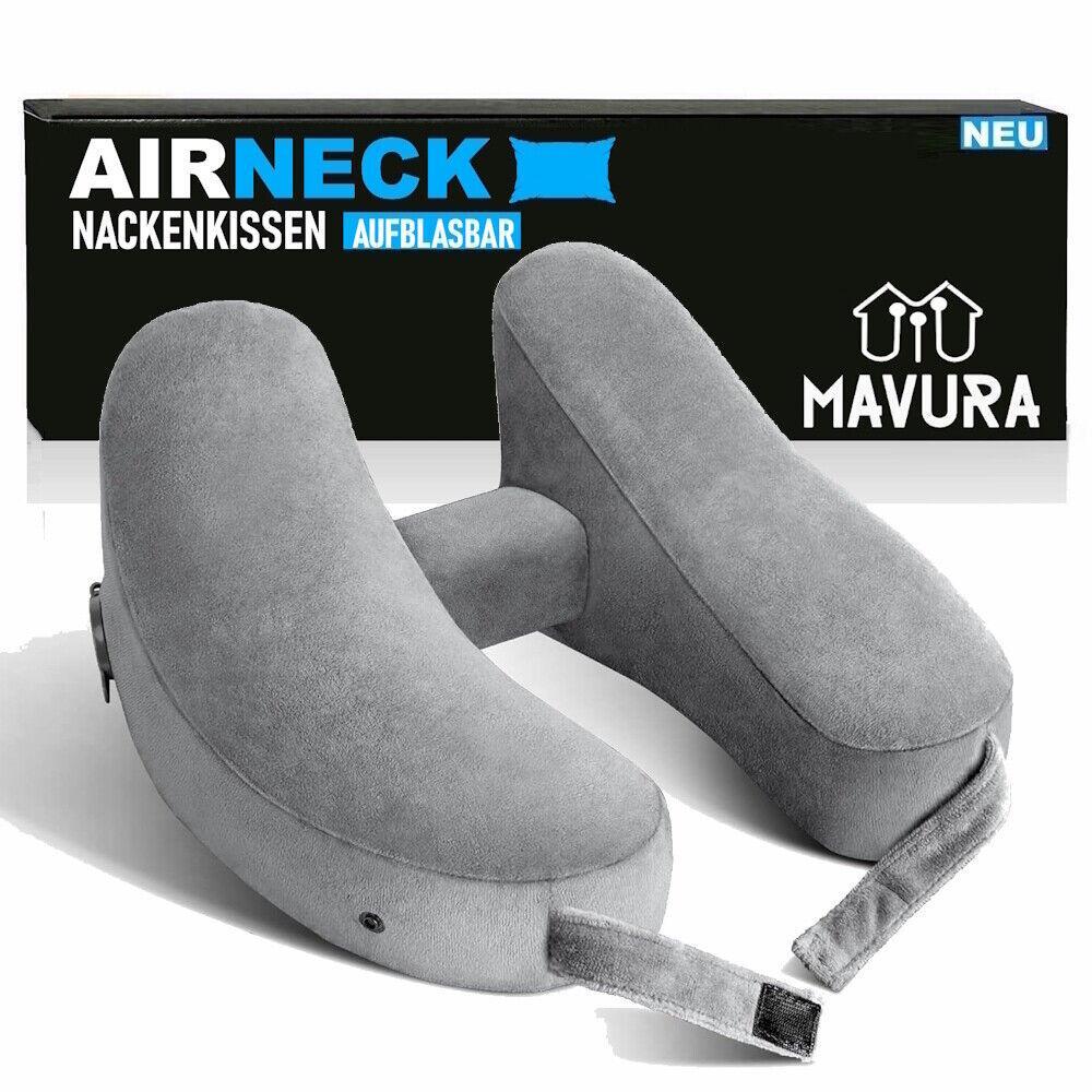 AIRNECK Nackenhörnchen Nacken Kissen Reise Flugzeug Auto Reisekissen mit Kopfstü