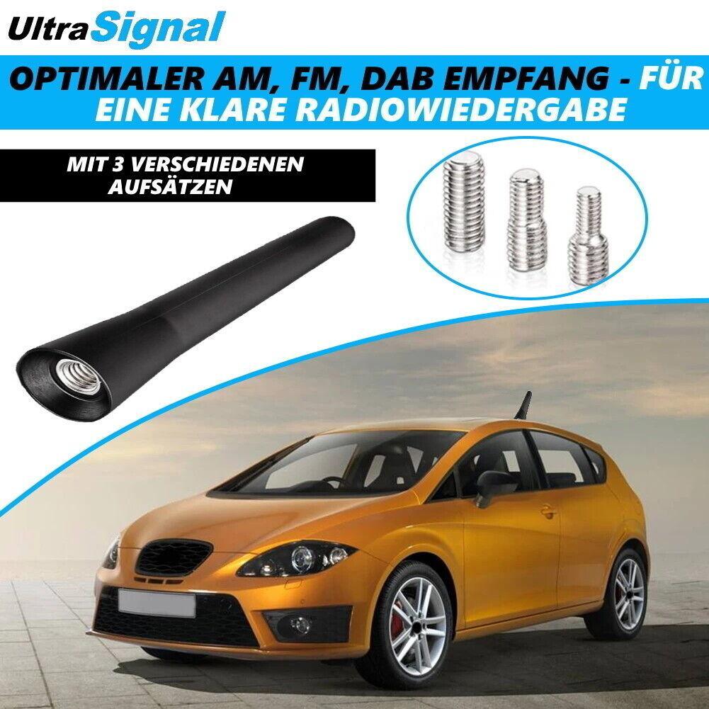 UltraSignal Universal Antenne Auto Dach Kurz KFZ Stabantenne 3Adapter M4 M5 M6