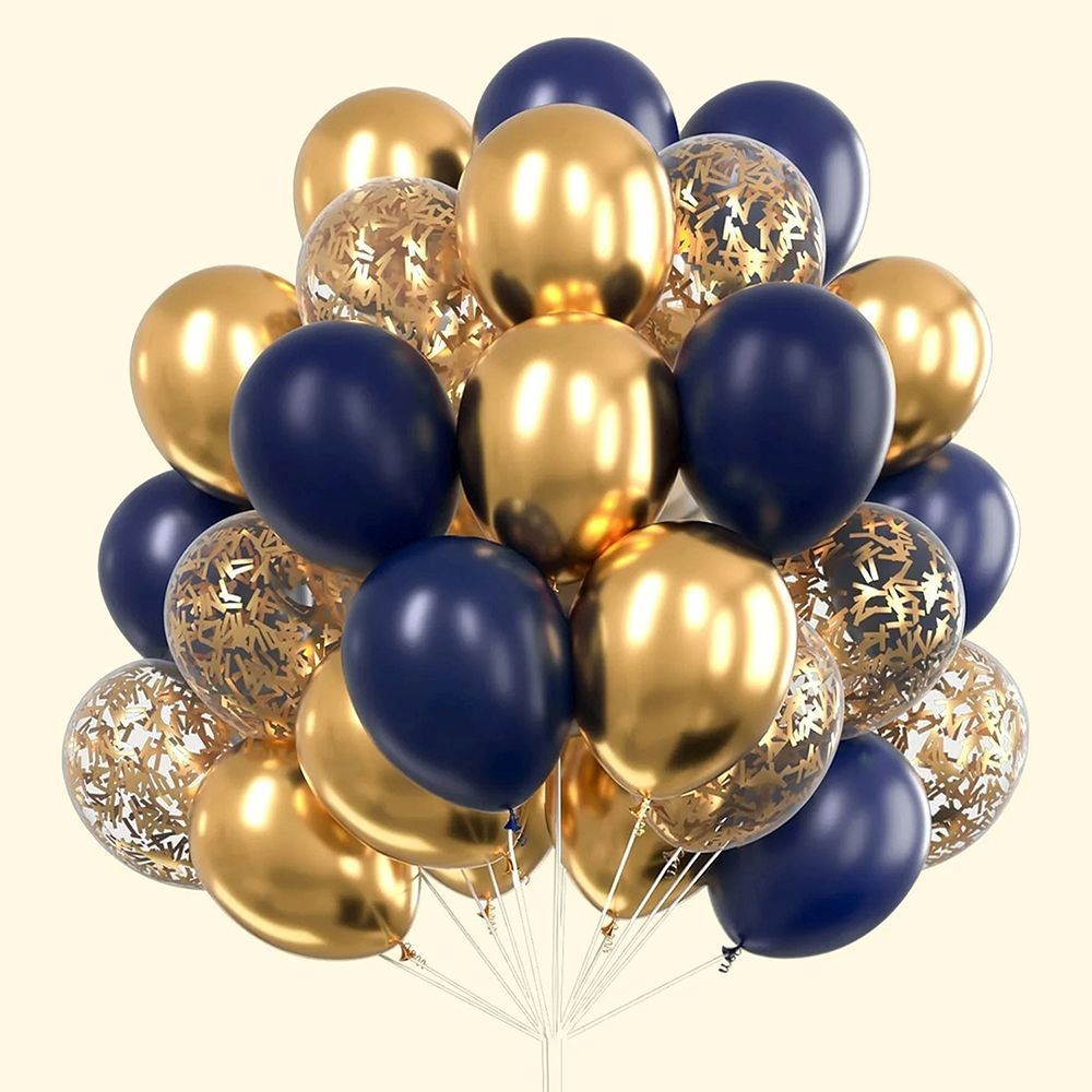 30er-Set bunte Glitzerballons Party Deko Geburtstag Feier DE.