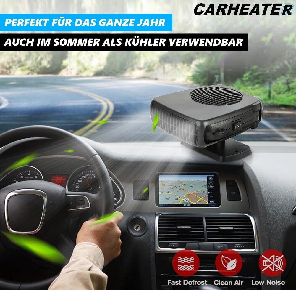 CARHEATER Heizlüfter Autoheizung Zusatzheizung 12V Defroster Scheibenenteiser