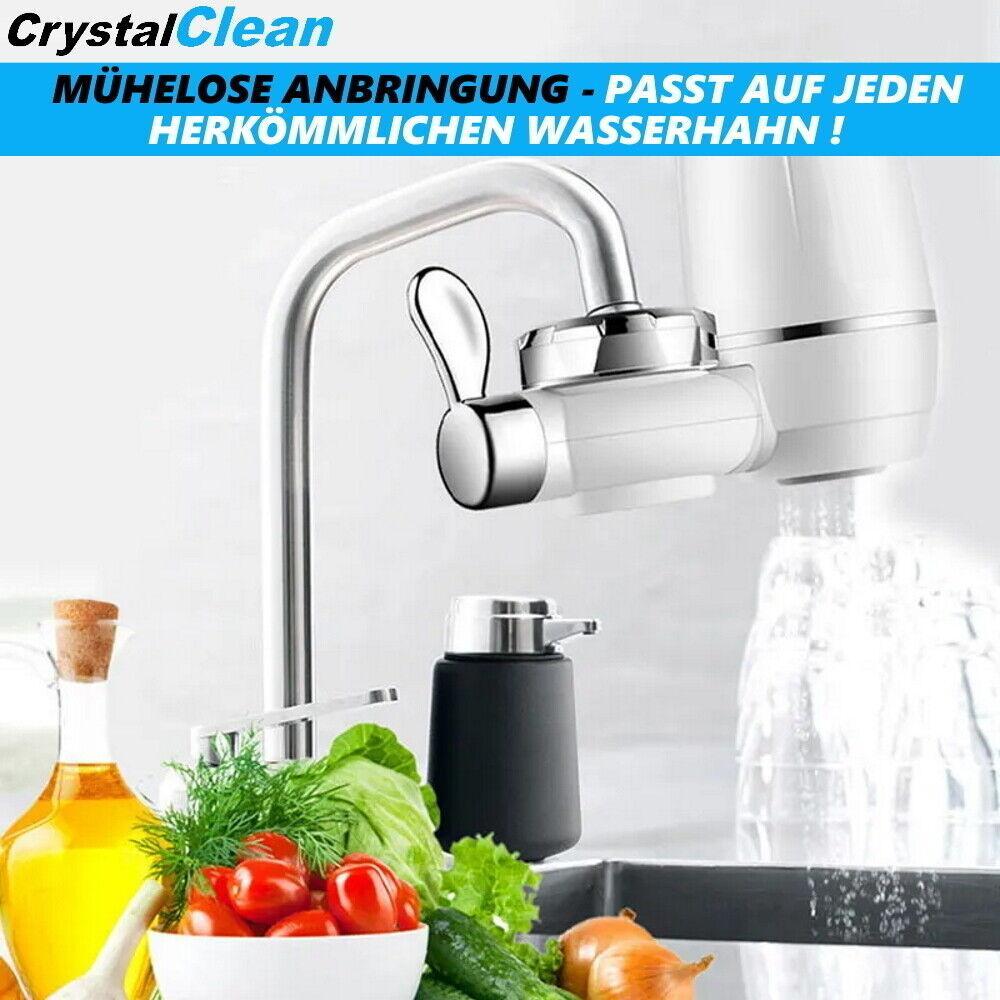 CrystalClean Wasserhahnfilter Wasserfilter Wasserreiniger Leitungswasserfilter
