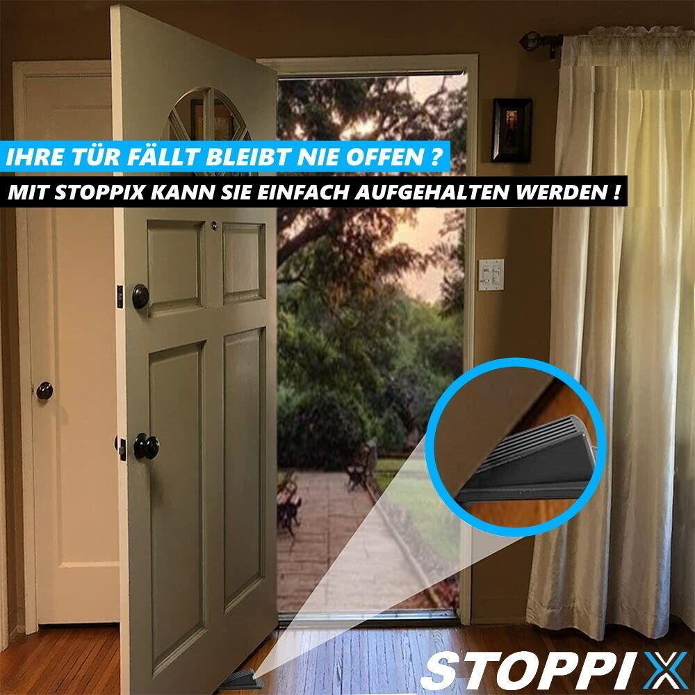 STOPPIX Türstopper Türkeil Gummikeil Fensterstopper Fensterkeil rutschfest [4er]