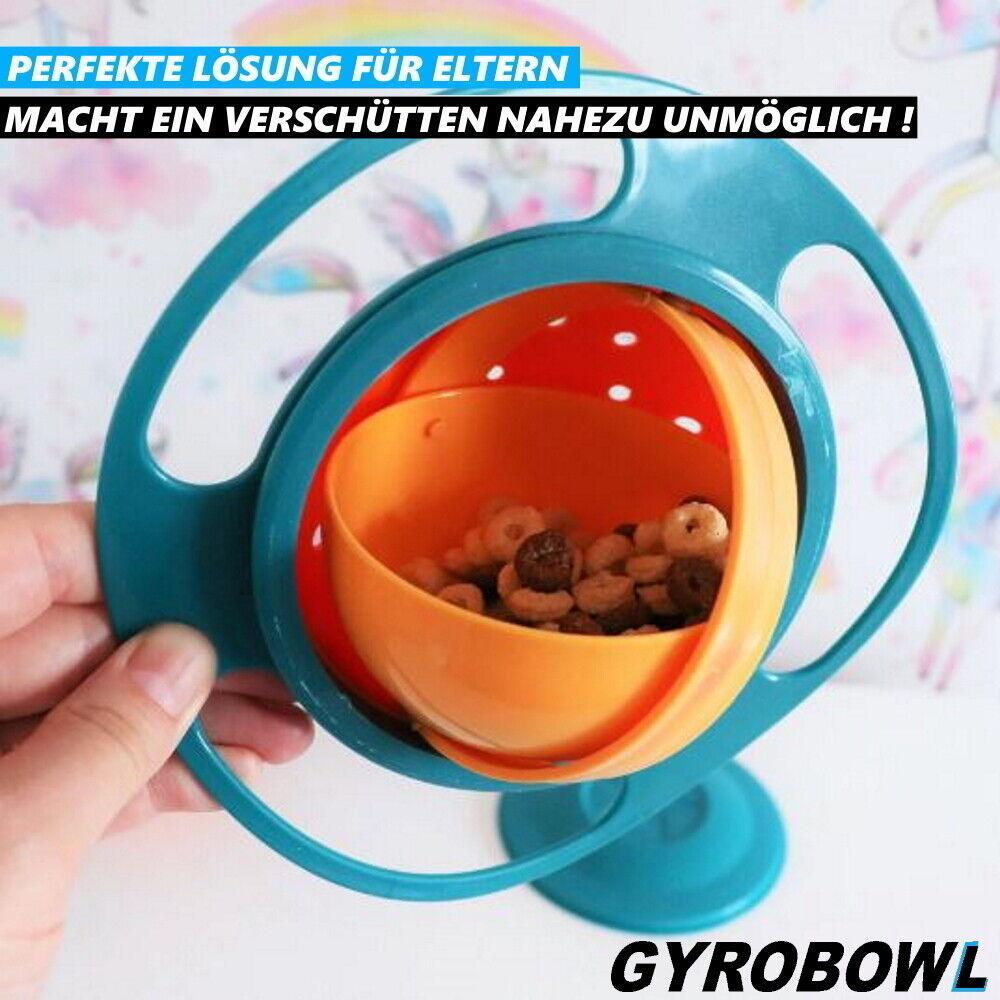 GYROBOWL Baby Schüssel Kinder Teller Schale Snackschüssel auslaufsicher