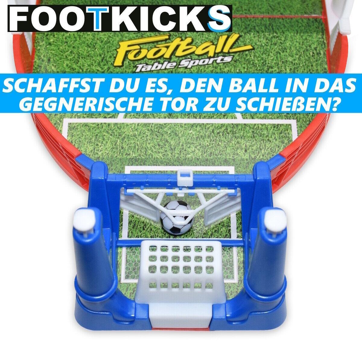 FOOTKICKS Mini Fußball Tischkicker Tisch Flipper Fußballtisch Tischfußball klein