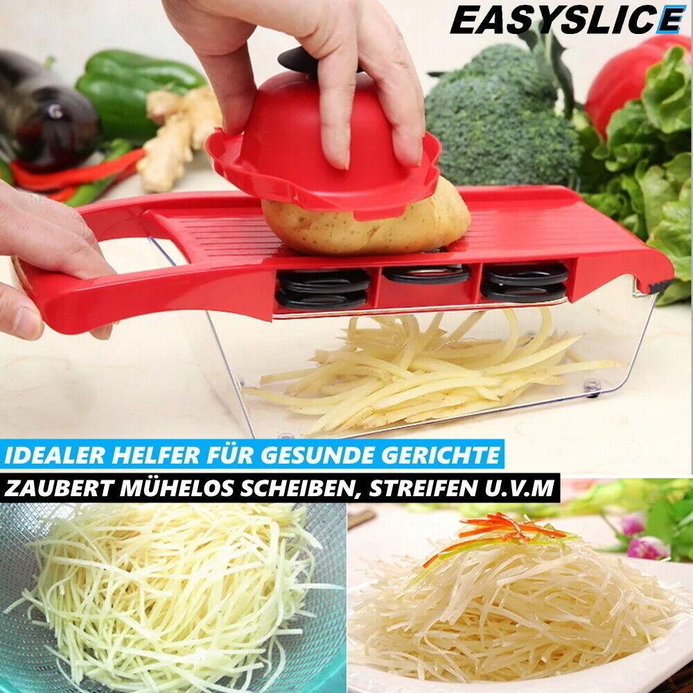 EASYSLICE Mandoline Gemüseschneider Gemüsehobel Multischneider Gemüseschäler