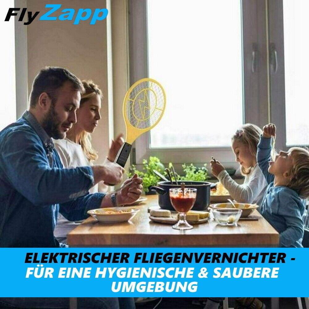 FlyZap elektrische Fliegenklatsche Fliegenfalle Mückenfalle Mücken Fliegenwedler