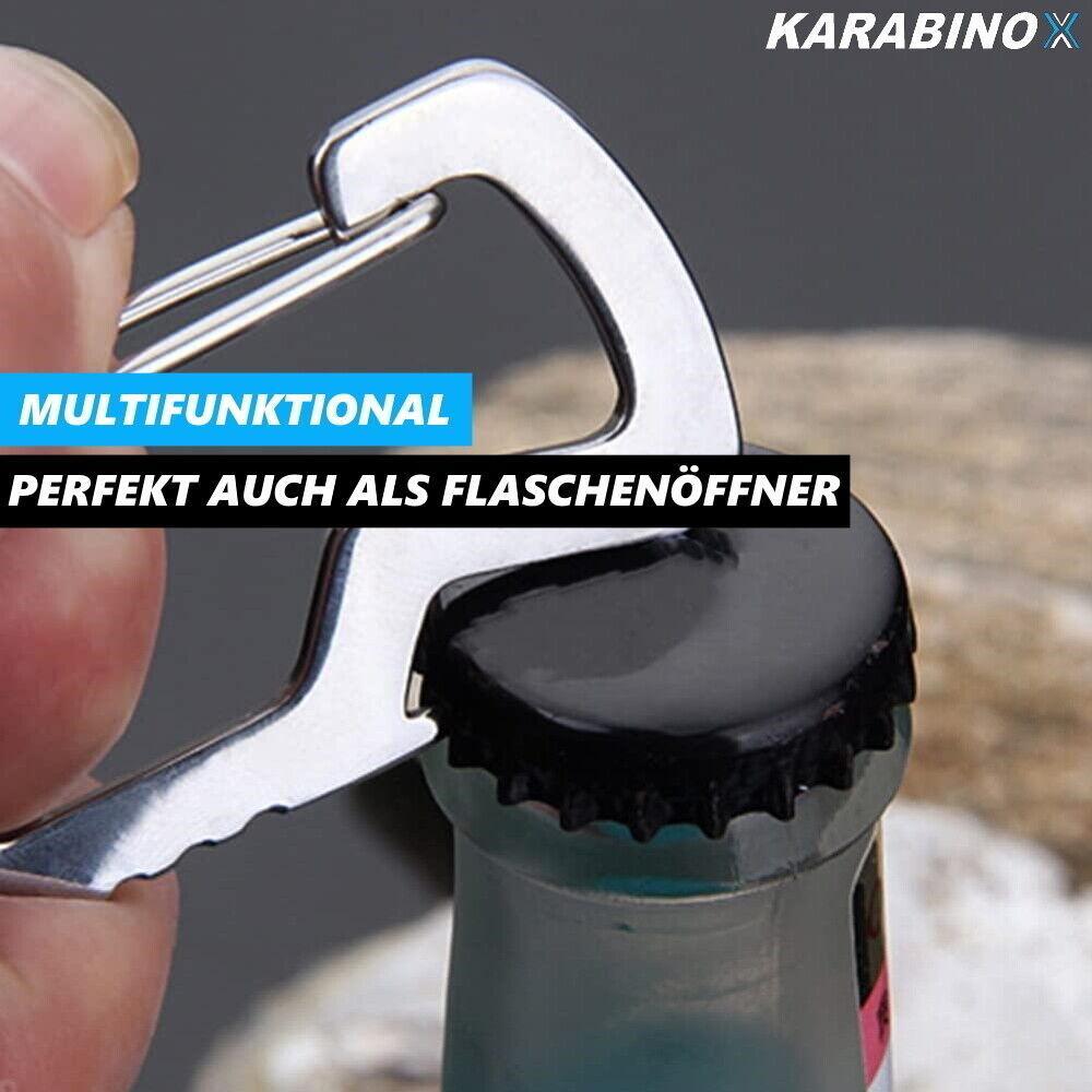 KARABINOX Multifunktionskarabiner Werkzeugkarabiner Flaschenöffner Multitool