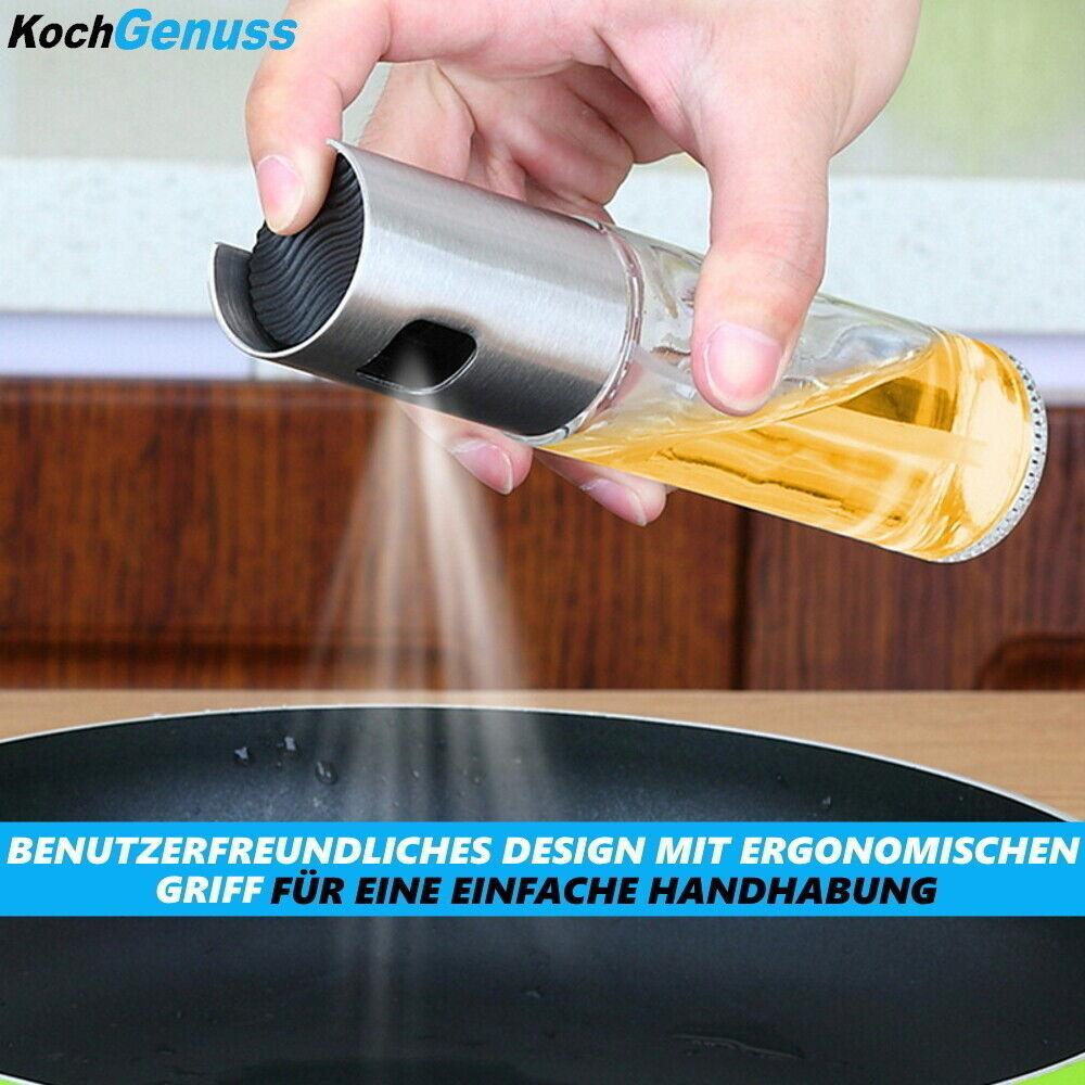 KOCHGENUSS Ölsprüher Öl Sprühflasche Ölspray Zerstäuber Ölspender Essigsprüher