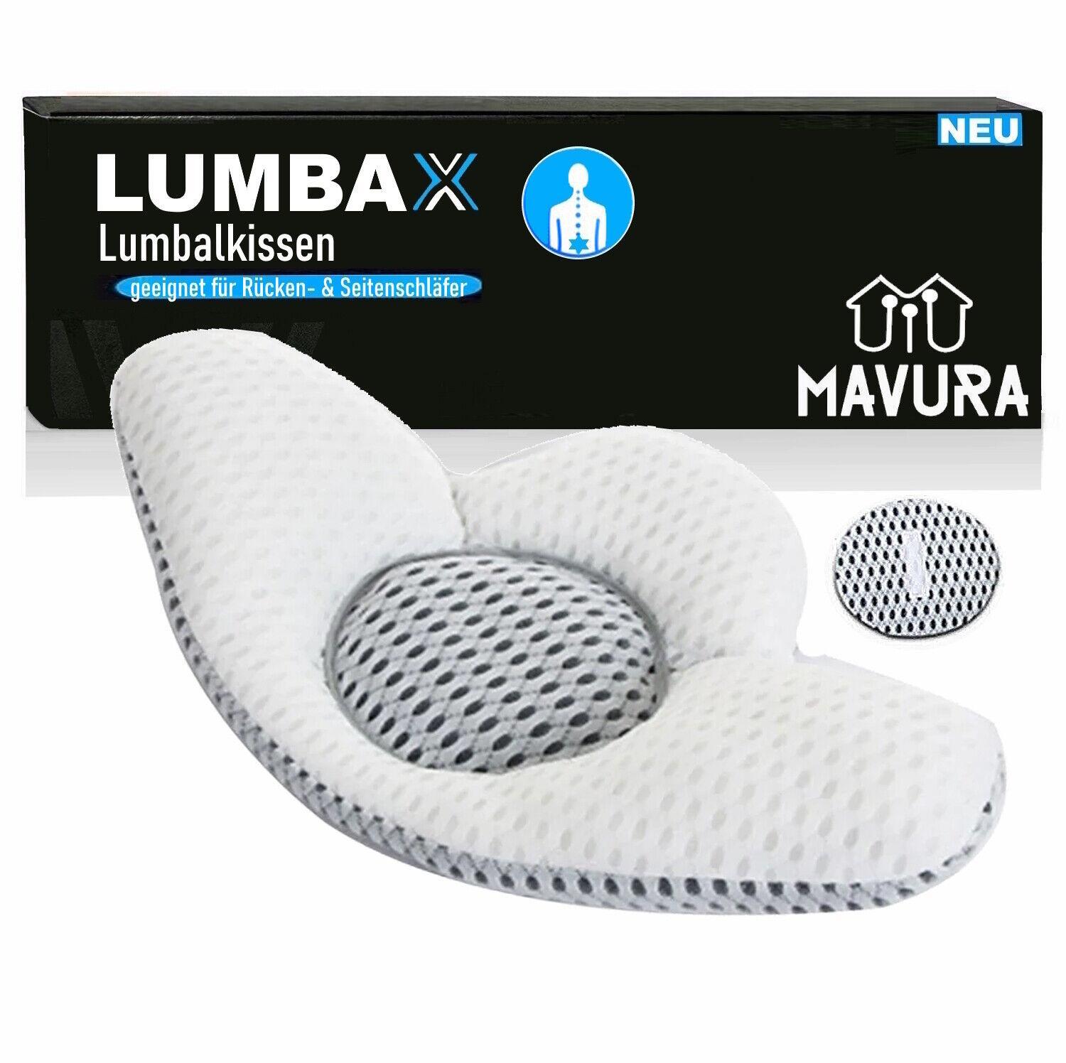 LUMBAX 3D Lumbalkissen Lendenkissen Rückenkissen Rückenschläfer & Seitenschläfer