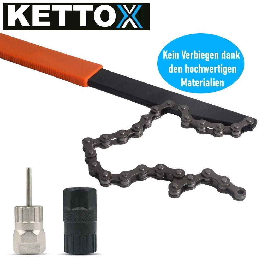 KETTOX Kettenpeitsche Zahnkranz Abzieher Set Schraubkranz Kassettenabzieher