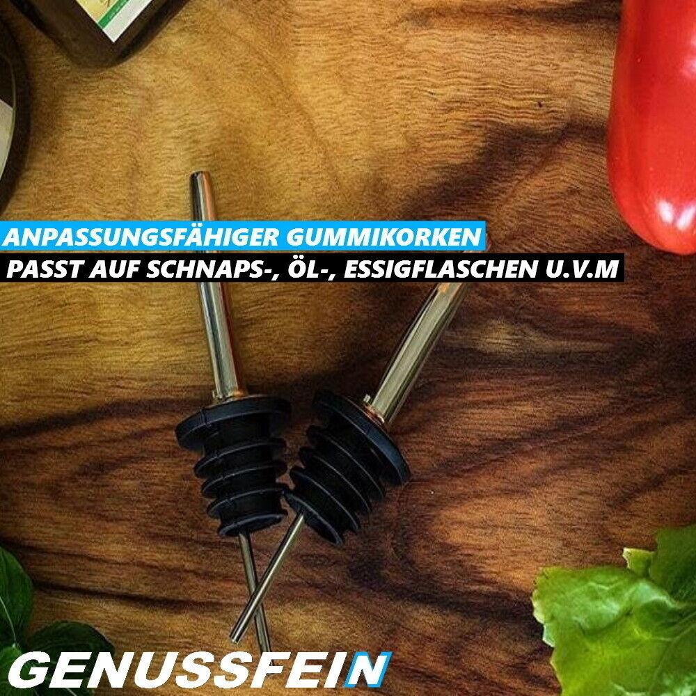 GENUSSFEIN Edelstahl Schnapsausgießer Flaschenausgießer Getränke Ausgießer