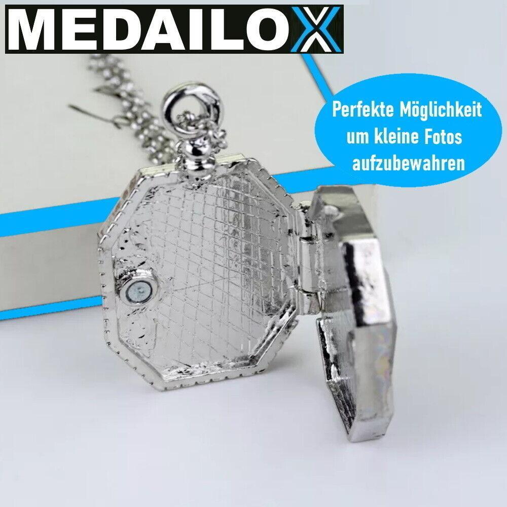 MEDAILOX Schlangen Halskette Medaillon Schlangenkette Fanartikel Merchandise