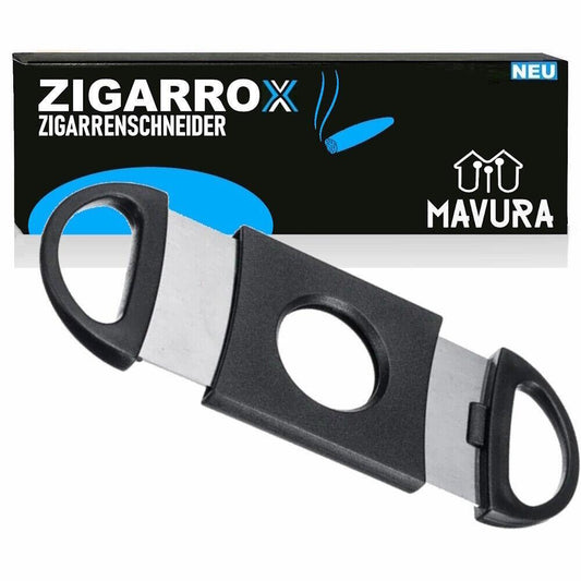 ZIGARROX Zigarrenschneider Zigarrenabschneider Cutter mit Edelstahl Doppelklinge