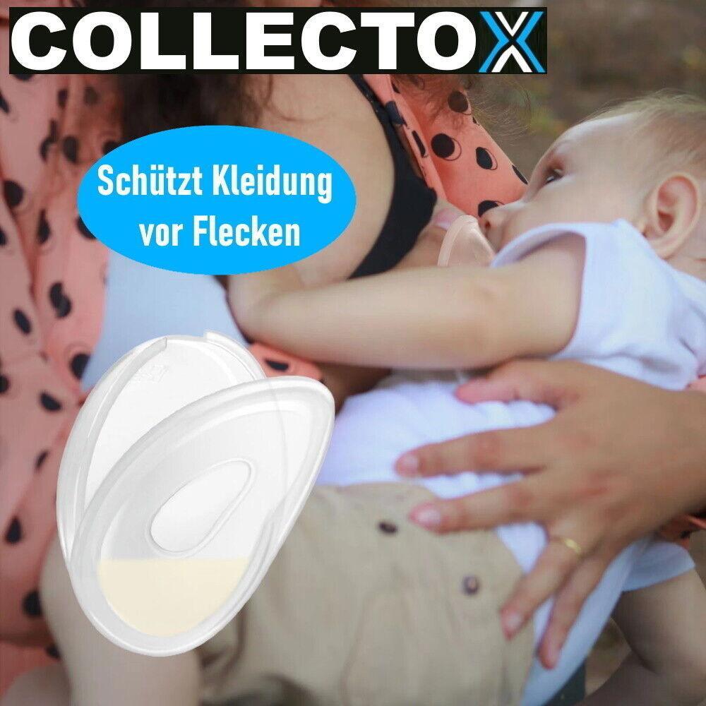 COLLECTOX Brustschalen Milchauffangschalen Stillschalen Muttermilchsammler 2er