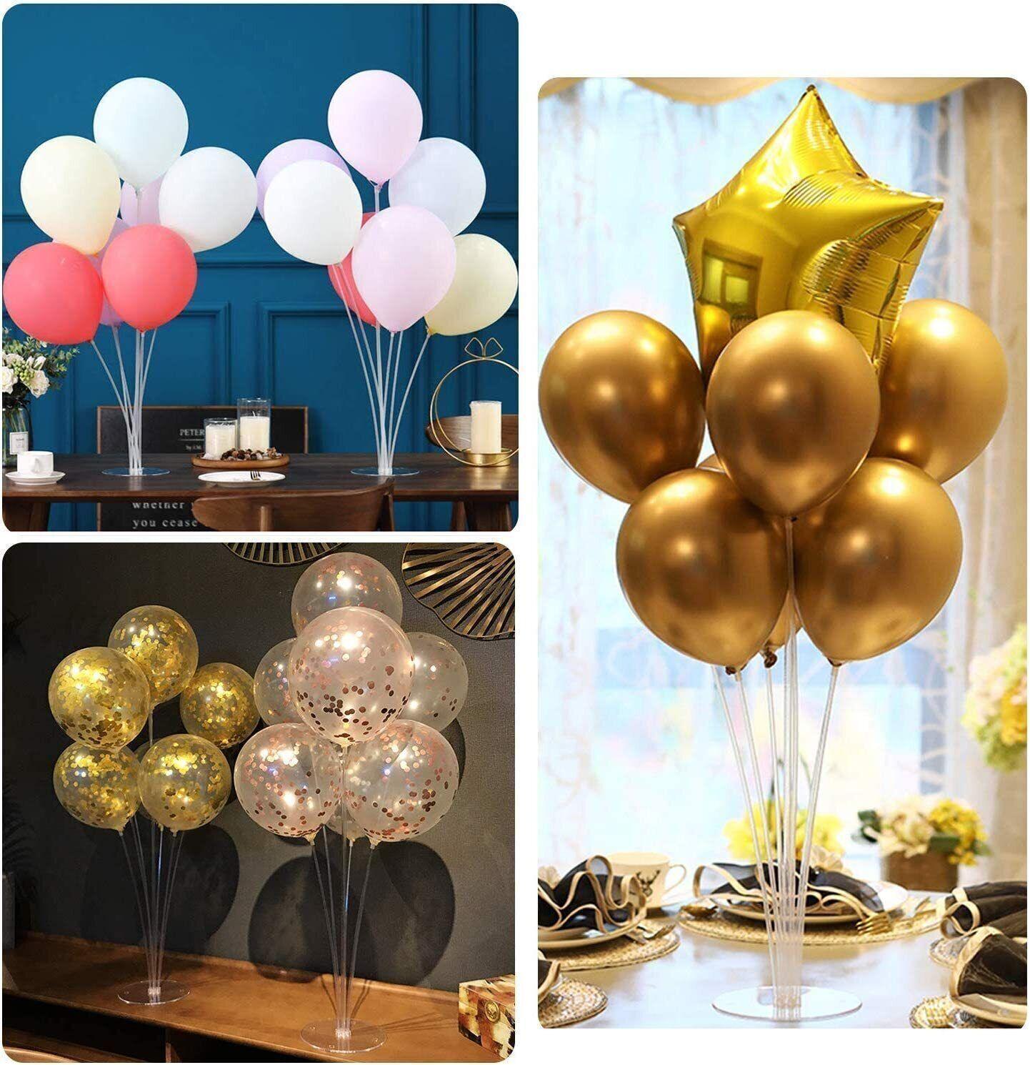 Ballonständer Halter Ballon Ständer Luftballons Hochzeit Deko groß rund 70cm 2er