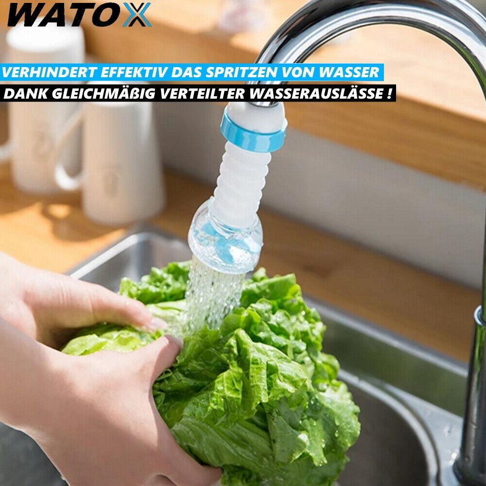 WATOX Wasserhahnfilter Beschleuniger Wassersparer Strahlregler Schwenkbrause