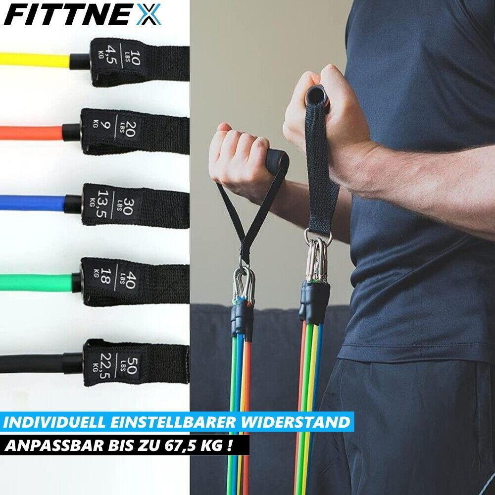 FITTNEX Profi Fitness Bänder Set Gymnastikband Widerstandsbänder Yoga Resistance