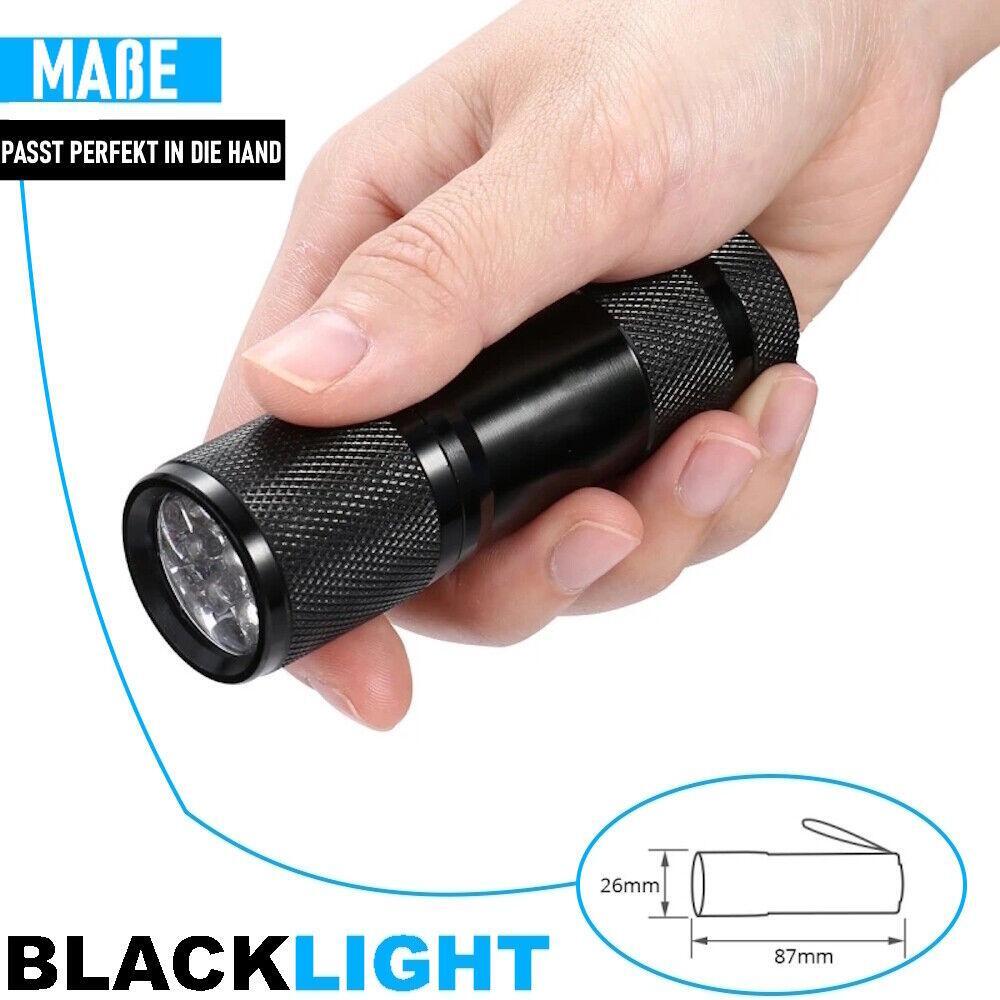 BLACKLIGHT Schwarzlicht Taschenlampe UV Schwarzlichttaschenlampe Ultraviolett