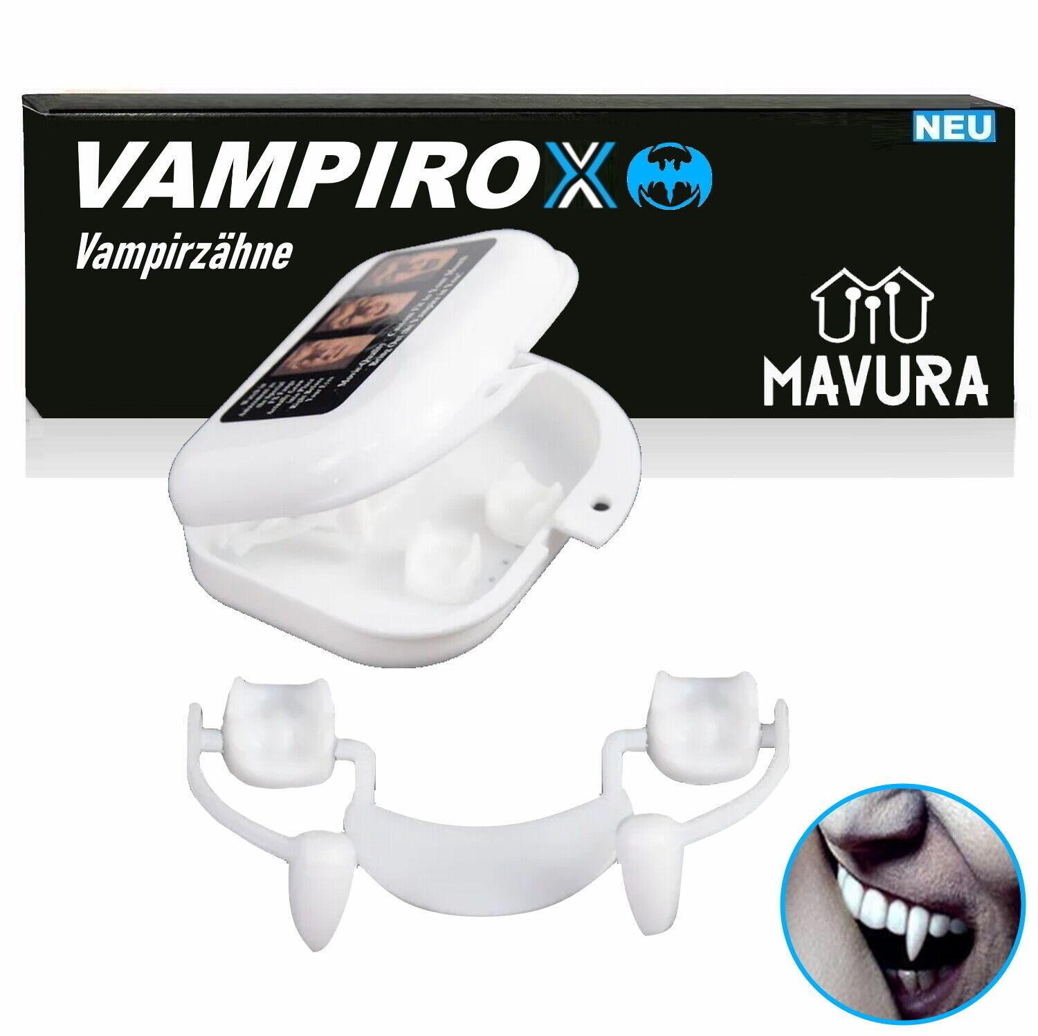 VAMPIROX Vampirzähne Halloweenzähne Halloween Zahnersatz automatische Zähne