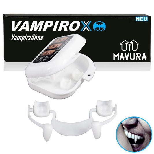 VAMPIROX Vampirzähne Halloweenzähne Halloween Zahnersatz automatische Zähne