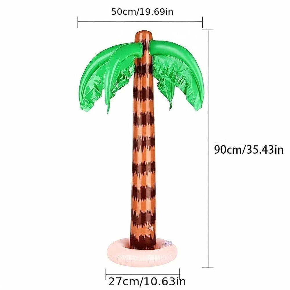 2er-Set aufblasbare Palmen Deko XXL für Pool Strand Party DE.