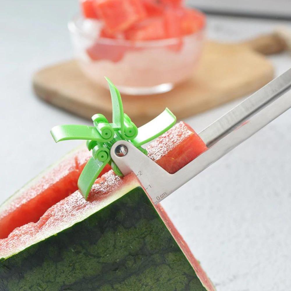 MELONY Wassermelonen Schneider Melonen Portionierer Messer Edelstahl Obstmesser