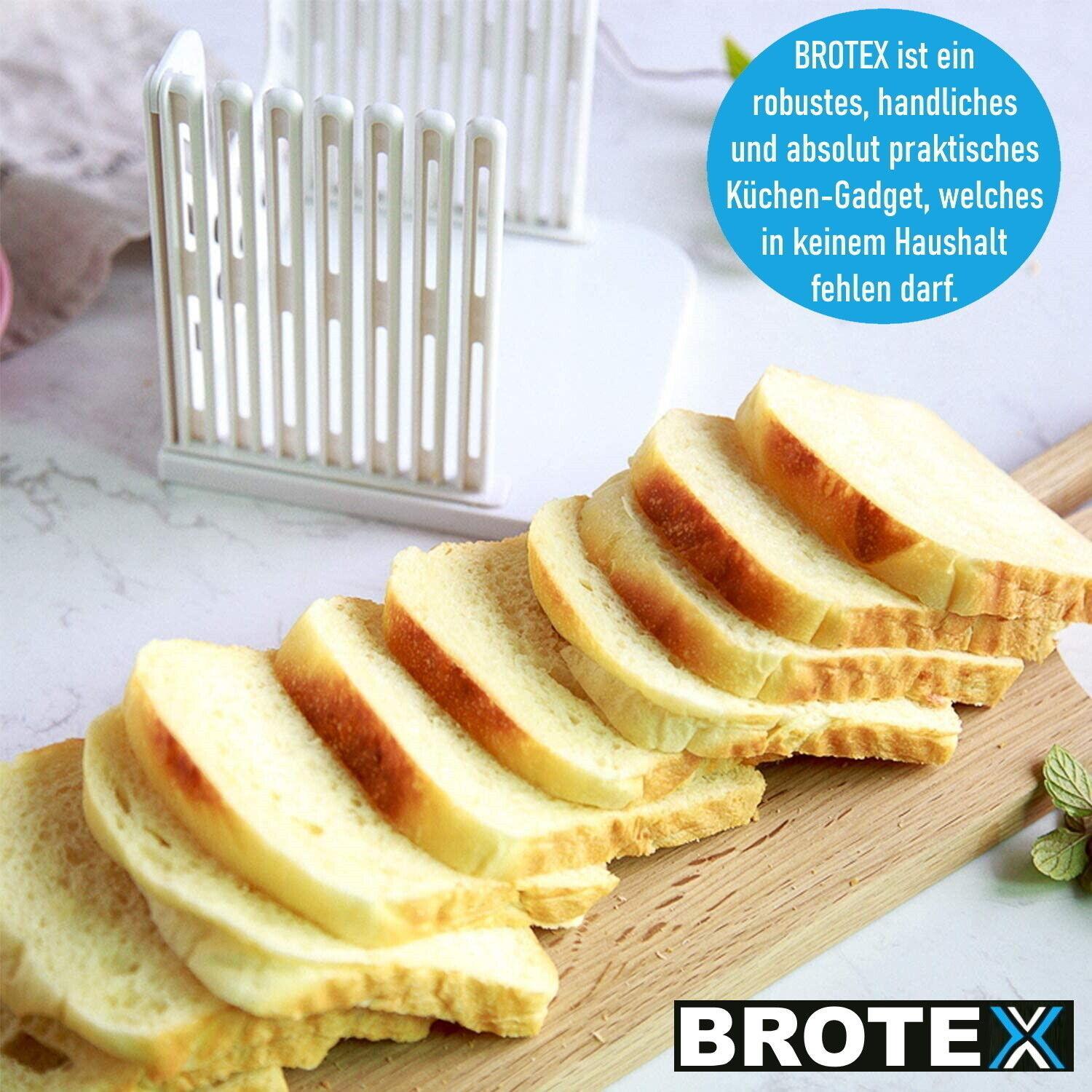 BROTEX Brotschneidehilfe Brotschneider Schneidehilfe Brot Kuchen Gemüse Käse