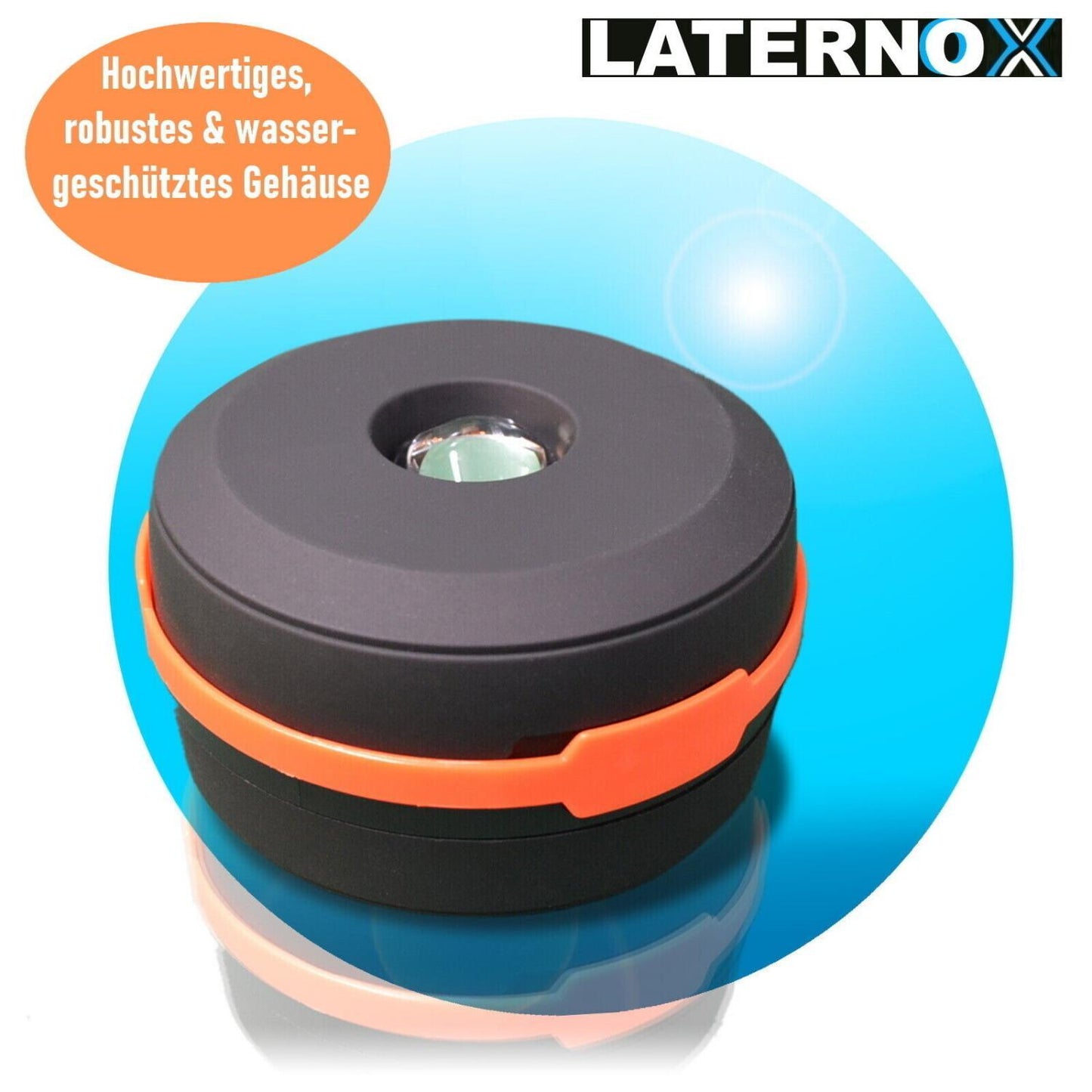 LATERNOX LED Camping Laterne Batterie Tischlampe Hängelampe Zeltlampe wetterfest