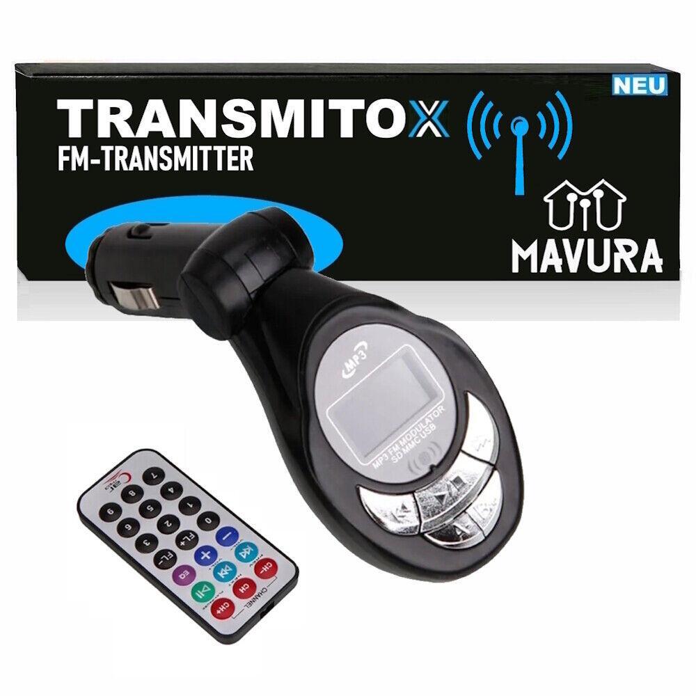 TRANSMITOX FM Transmitter Bluetooth USB SD Ladegerät für Handy Radio Adapter