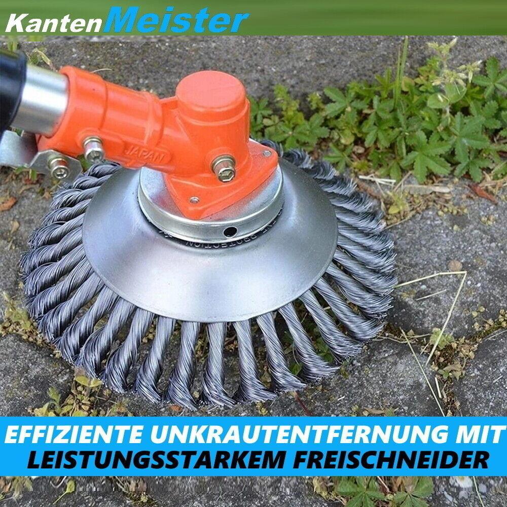 KantenMeister Profi Unkrautbürste Freischneider Motorsense Wildkrautbürste