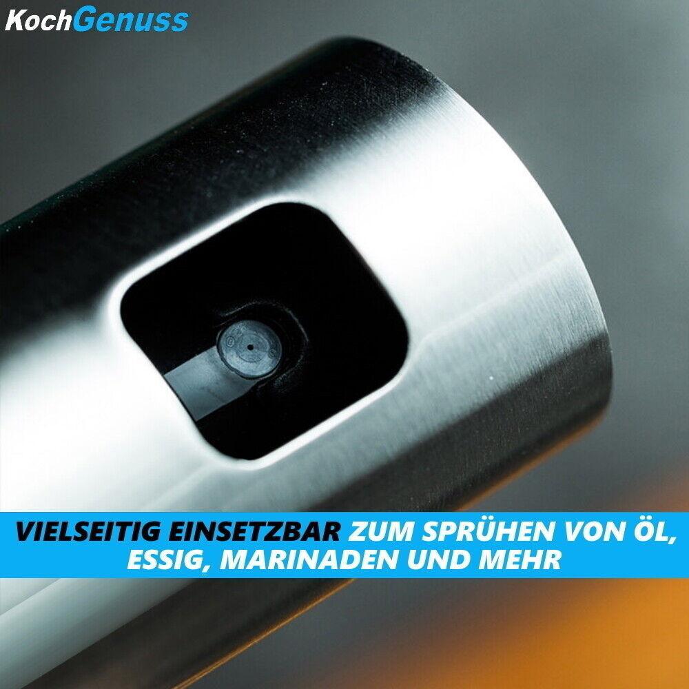 KOCHGENUSS Ölsprüher Öl Sprühflasche Ölspray Zerstäuber Ölspender Essigsprüher