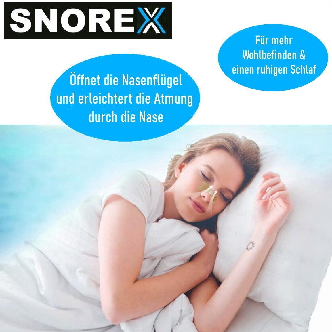 SNOREX Nasenpflaster Wohlfühl Besser Atmen Nasenstrips Schnarchen 30Stk
