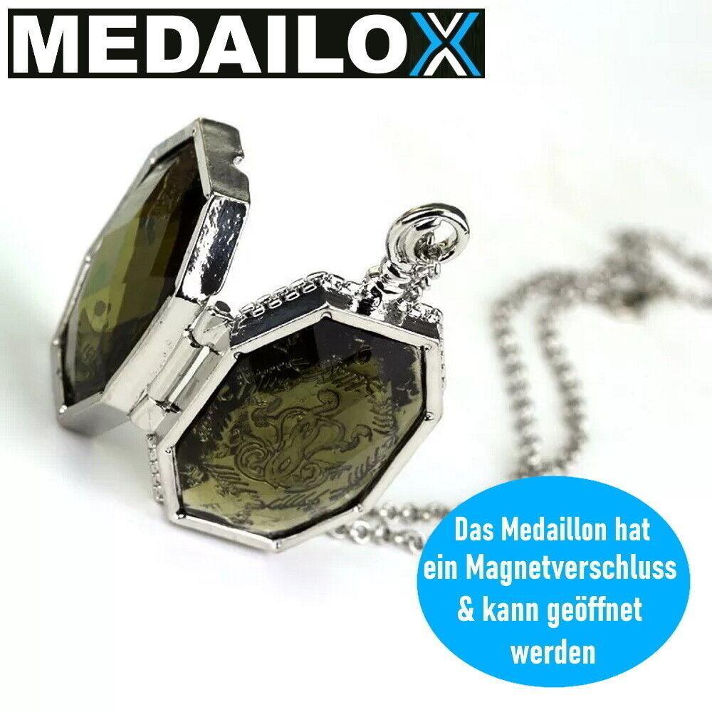 MEDAILOX Schlangen Halskette Medaillon Schlangenkette Fanartikel Merchandise