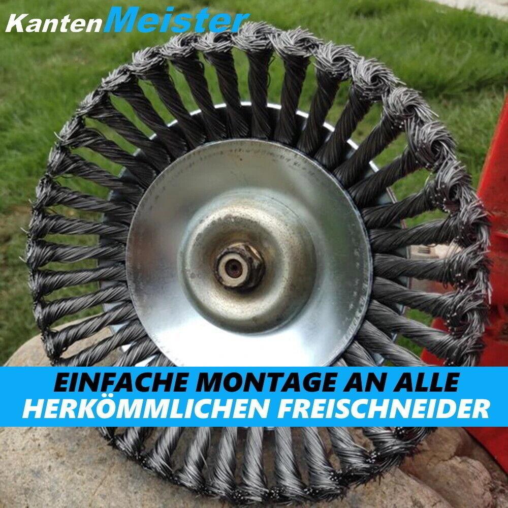 KantenMeister Profi Unkrautbürste Freischneider Motorsense Wildkrautbürste
