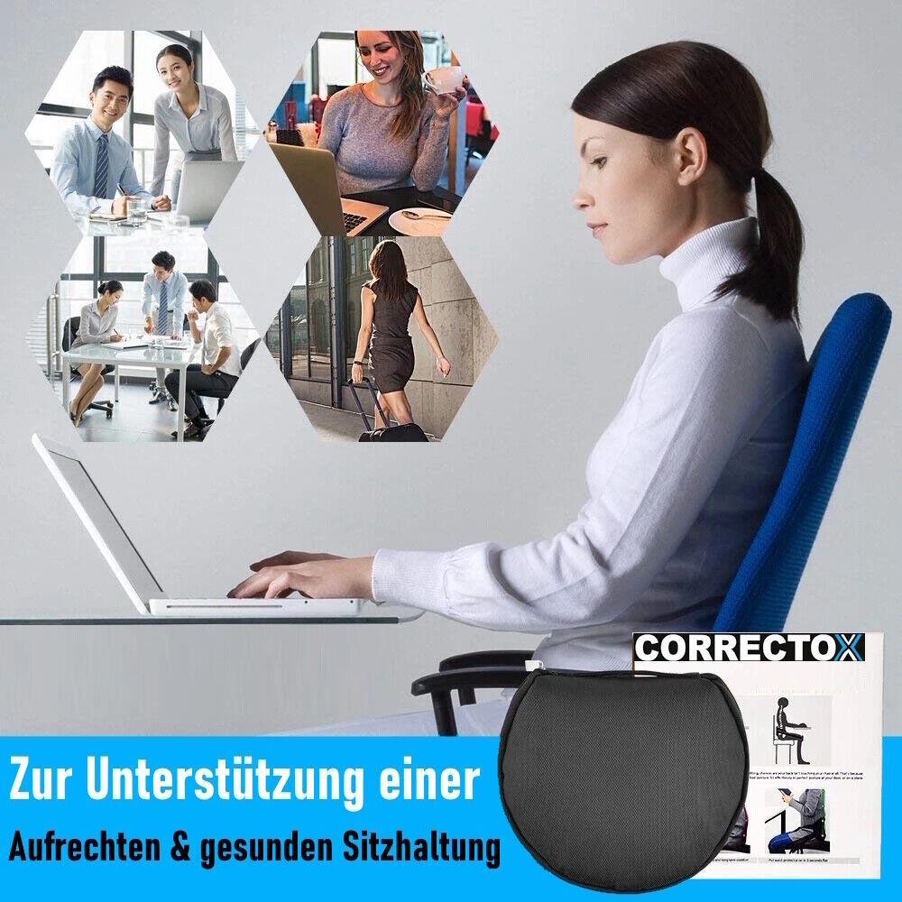 CORRECTOX Geradehalter Haltungstrainer Rückentrainer Rückengurt Sitztrainer