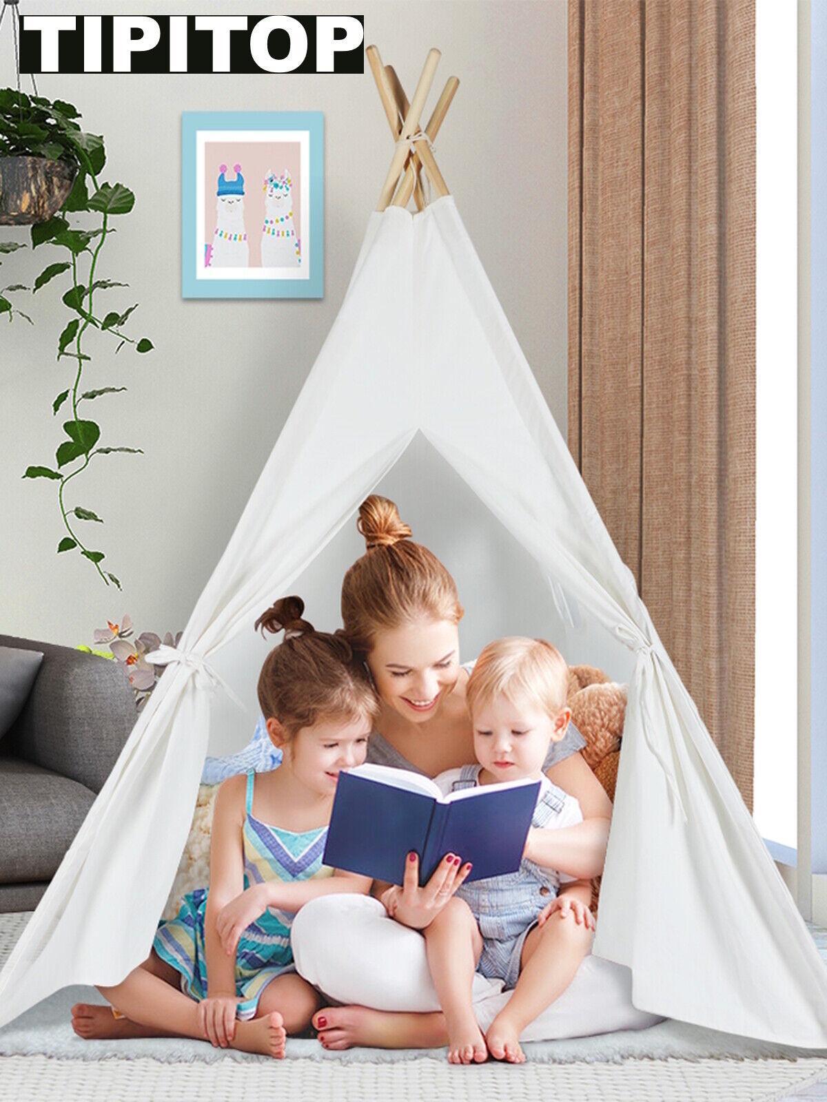 TIPITOP Kinder Tipi Zelt Tippi Spielzelt Kinderzelt Kinderzimmer mit Fenster